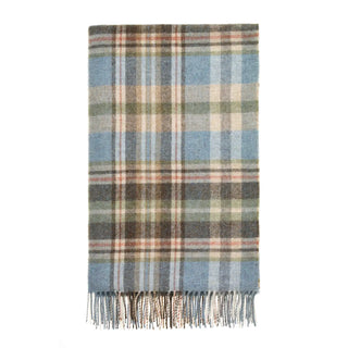 Glen Coe Pure Wool Throw Aqua
