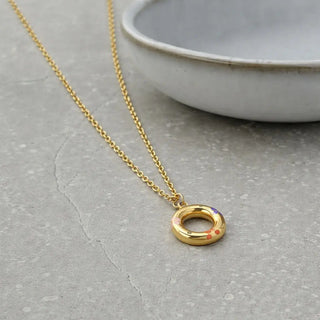Tarnish Resistant Zirconia Flower Wreath Necklace
