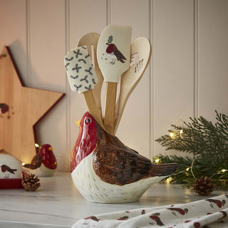 Robins Retreat Ceramic Utensil Pot Robin