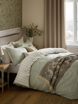 Elmdon Sage Double Duvet Cover Set