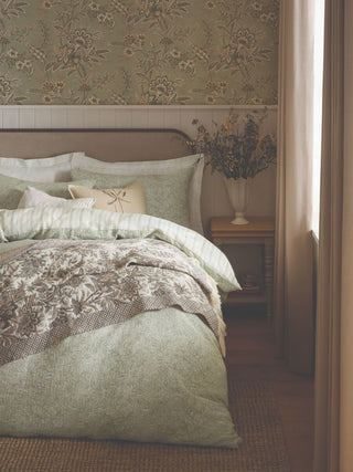 Elmdon Sage Double Duvet Cover Set