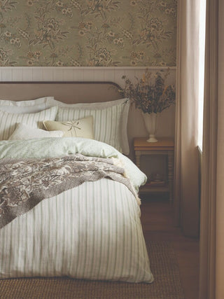 Elmdon Sage Double Duvet Cover Set