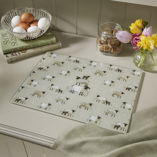 Highland Sheep Glass Worktop Saver