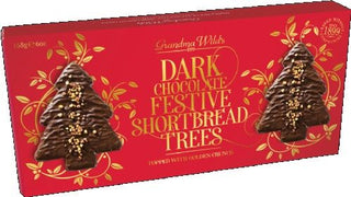 Dark Chocolate  Shortbread Christmas  Trees 165g