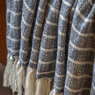 Melford Stripe Throw Ink