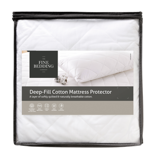 Deep Fill King Cotton Mattress Protector