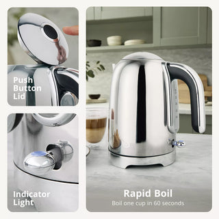Solace 1.7L Rapid Boil Jug Kettle Stainless Steel