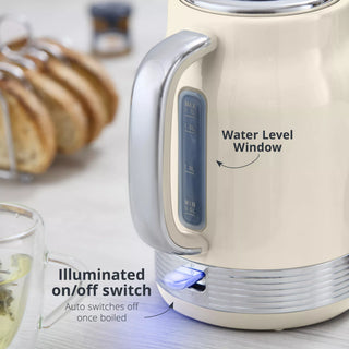 Swan Retro 1.7L Jug Kettle Cream