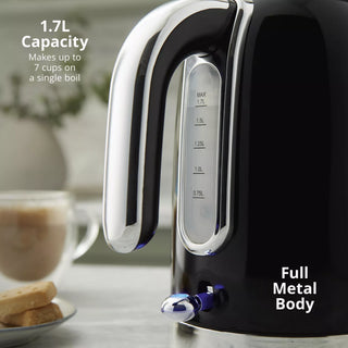 Solace 1.7L Rapid Boil Jug Kettle Black