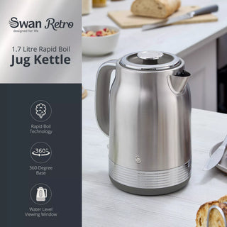 Retro Revive 1.7L Kettle Stainless Steel