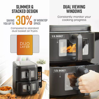 Duo Layer Stacked Air Fryer 11L