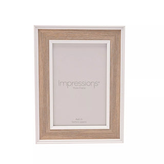Impressions Wooden Photo Frame Natural Finish 4" x 6"