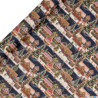 Christmas Market Gift Wrap 4m