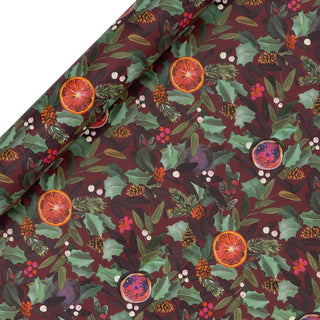Glick Citrus Holly Gift Wrap 4M