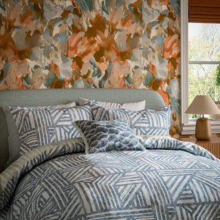 Crater Duvet Cover Set Sapphire Single