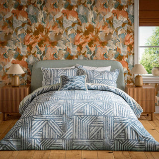 Crater Duvet Cover Set Sapphire Single