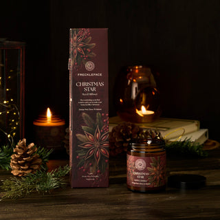 Christmas Star Apothecary Jar Candle