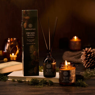 Fireside Nights Apothecary Jar Candle