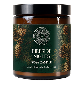 Fireside Nights Apothecary Jar Candle