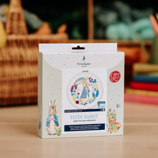 Beatrix Potter Peter Rabbit Plans His Next Adventure Embroidery Kit