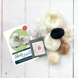 Sheep Family Needle Felting Kit