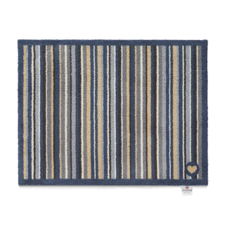 Navy Natural Stripe 88 Door Mat