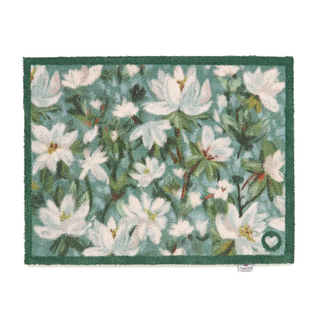 Water Lilies Green Door Mat