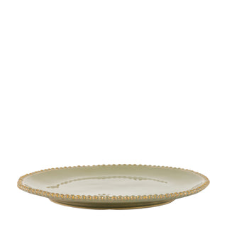 Organic Beaded Side Plate Olive