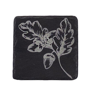 Autumn Acorns Slate Coaster