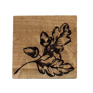 Autumn Acorns Oak Coaster