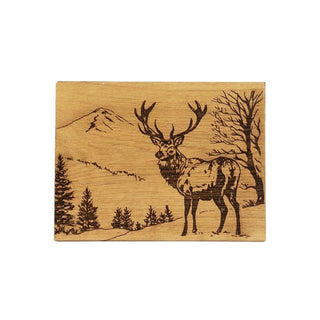 Scenic Stag Oak Bar Board