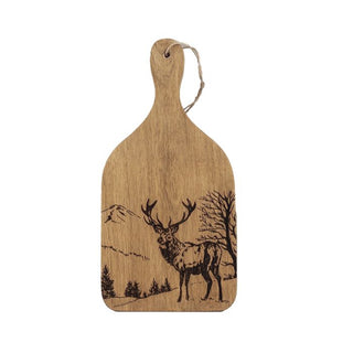 Scenic Stag Oak Hanging Paddle Sml