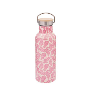 Oak Leaf Water Bottle Pink