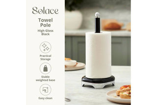 Solace Towel Pole Black