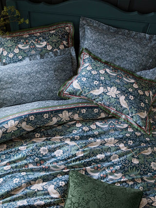 Midnight Strawberry Thief Double Duvet Cover Set
