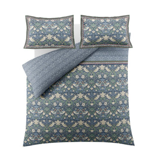 Midnight Strawberry Thief Double Duvet Cover Set
