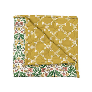 Little Chintz Throw Green