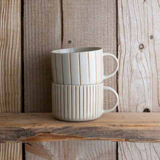 Yarrow Mug Brushed Mustard Yellow Large Set of 2