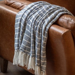 Melford Stripe Throw Ink