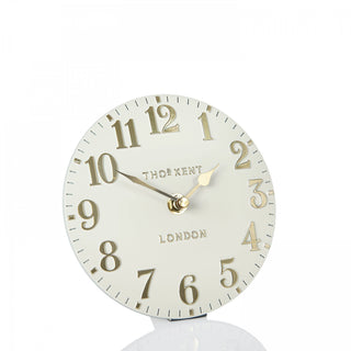 Arabic Mantel Clock Oatmeal 6"