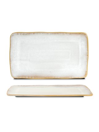 White Amazonia Large Rectangular Plate