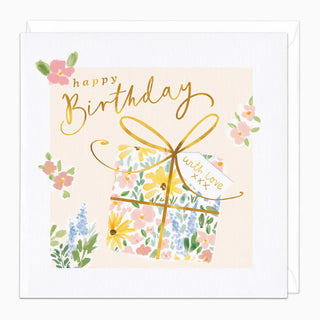 Pretty Present Birthday Card