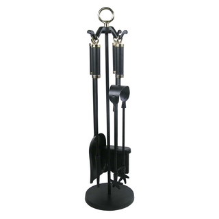 Column 5 Piece Companion Set Black&Nickel 26in