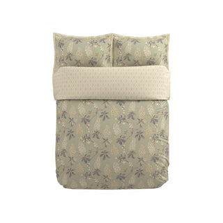 Chestnut Tree Super King Cover Set Grey Blue/Sage