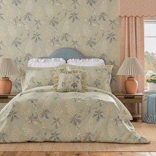 Chestnut Tree Super King Cover Set Grey Blue/Sage