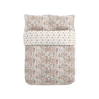 Moat Birds Double Duvet Set Damson/Cobalt