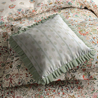 Red Clover Cushion Sage