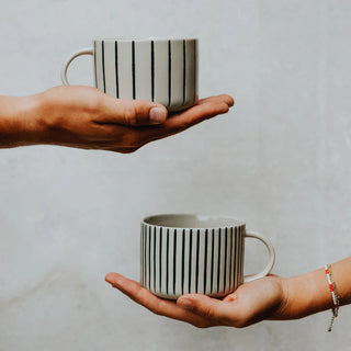 Yarrow Mug Brushed Sea Green Medium (Set of 2)