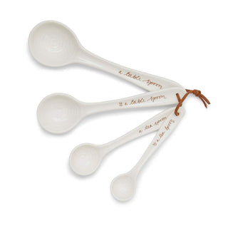 Measuring Spoons White Set of 4