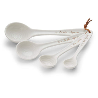 Measuring Spoons White Set of 4